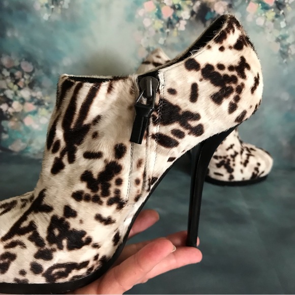 Balenciaga Fur Stiletto Ankle Booties - Picture 6 of 12